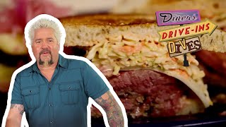 Guy Fieri Eats Real-Deal Pastrami in California | Diners, Drive-Ins and Dives | Food Network
