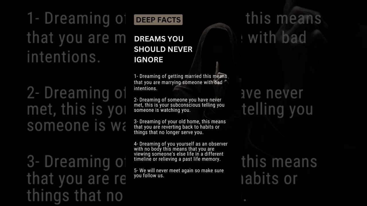 4 Dreams You Should Never Ignore 🌙 | Hidden Dream Meanings 