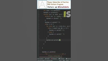 Java Pattern-62 | 500 Java Pattern Programs #shorts #java #coding #programming