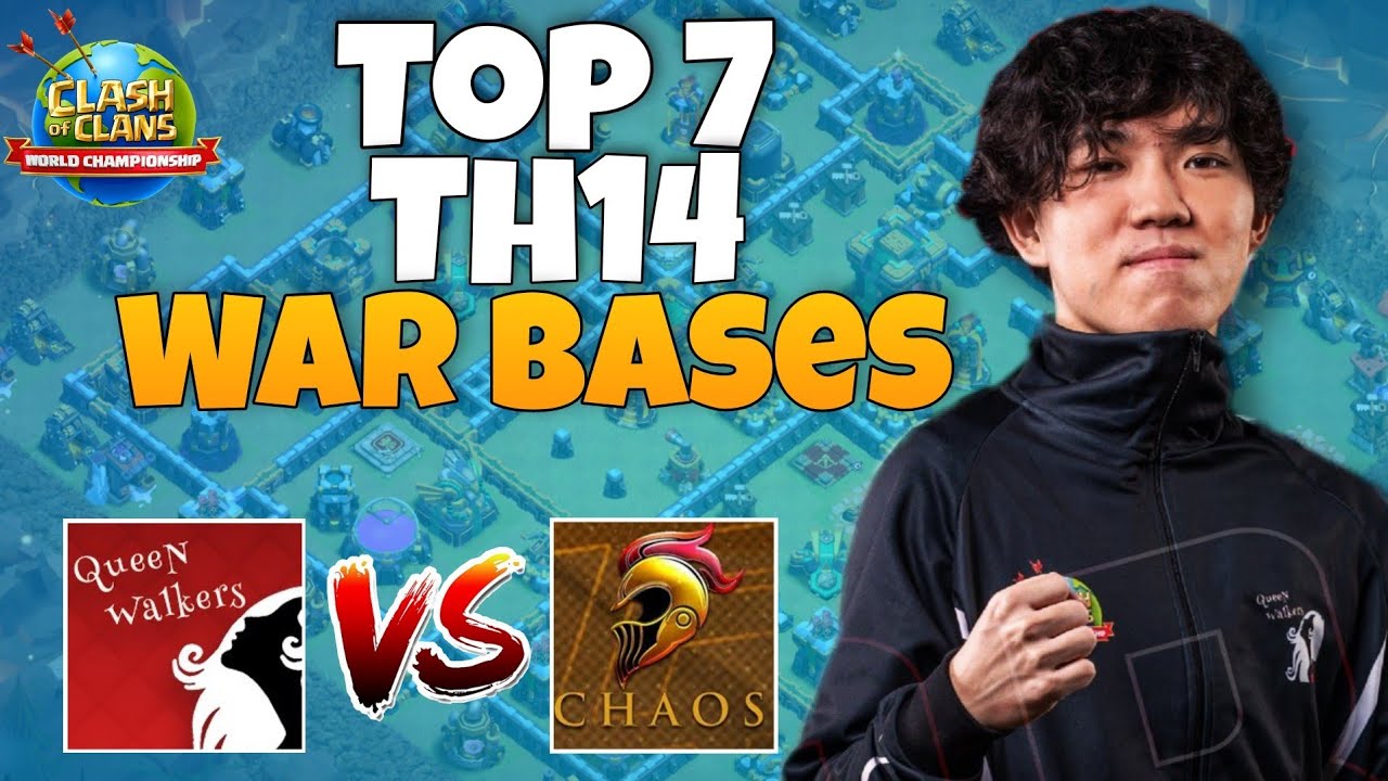 New Top 7 Th14 War Base With Link | Queen Walkers vs Chaos Bases | Clash Of Clans