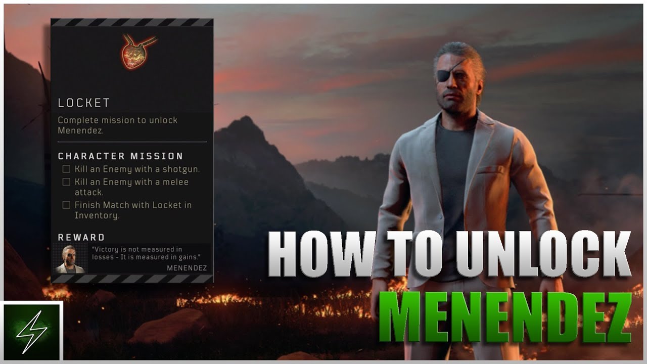 Black Ops 4 - How To Unlock Menendez In Blackout - Character Unlock Tutorial