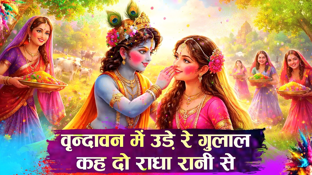 Vrindavan Mein Ude Re Gulal - वृन्दावन में उड़े रे गुलाल कह दो राधा रानी से | Holi Bhajan #holi