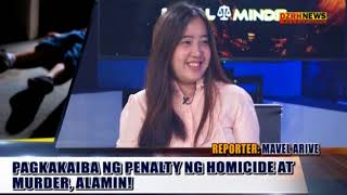 PAGKAKAIBA NG HOMICIDE AT MURDER