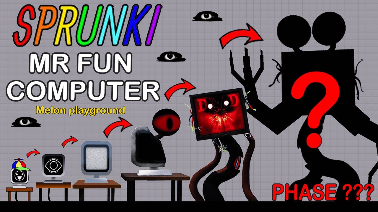 НОВАЯ ЭВОЛЮЦИЯ MR FUN COMPUTER SPRUNKI PHASE на игровой площадке для людей