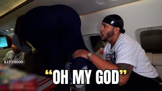 BenDaDonnn and Adin Ross Play Beer Pong on a Private Jet with BBL Latina 