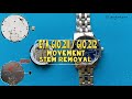 ETA G10.211 or G10.212 Movement Stem Removal