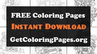 Cartoon coloring pages pdf