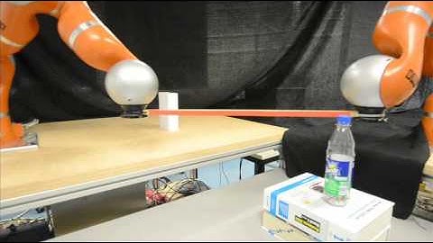 Interaction learning for dynamic movement primitives used in cooperative robotic tasks (2/2)