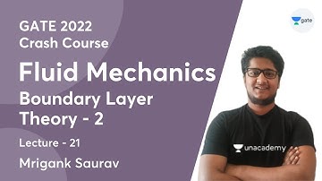 L21 | Boundary Layer Theory - 2 | Fluid Mechanics Crash Course | GATE 2022 | Mrigank Saurav