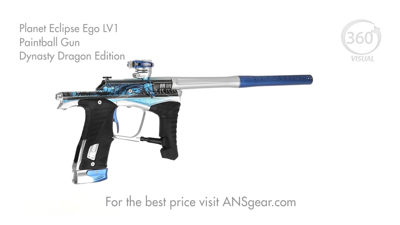 Eclipse Ego LV1 Paintball Gun Dynasty Dragon Edition Visual 360 YouTube