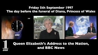 1997: Princess Diana death | Queen Elizabeth’s Address to the Nation & BBC News | 5th September 1997