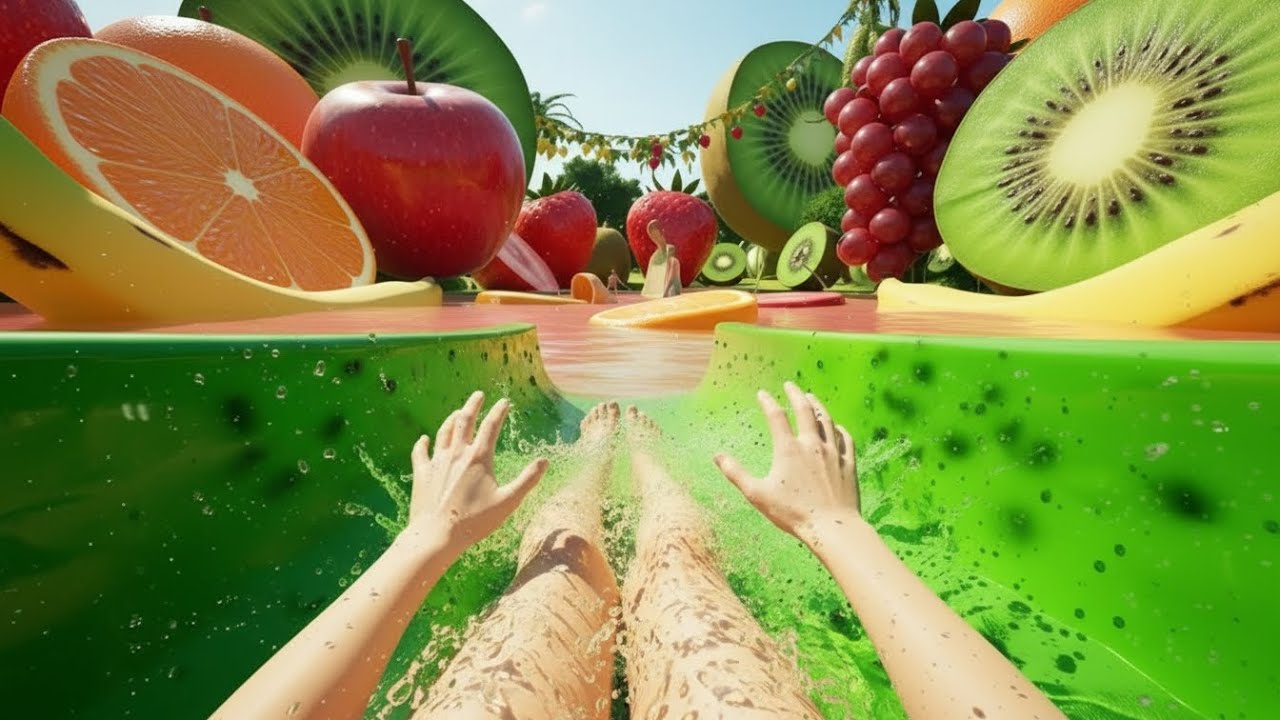 🌊 Which Waterslide Would You Like To Ride? 🌈 Super-Satisfying ASMR Magical Waterslides