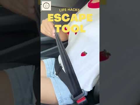 Car Safety Hammer - Seatbelt Cutter And Window Breaker #shorts🚘