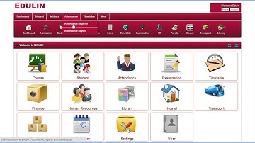 School Management Software EDULIN Dashboard