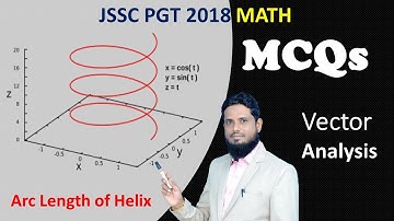 MCQ 12 JSSC PGT 2018 MATH QUESTION, length of arc of helix in full turn #vectoranalysis #pgt_math