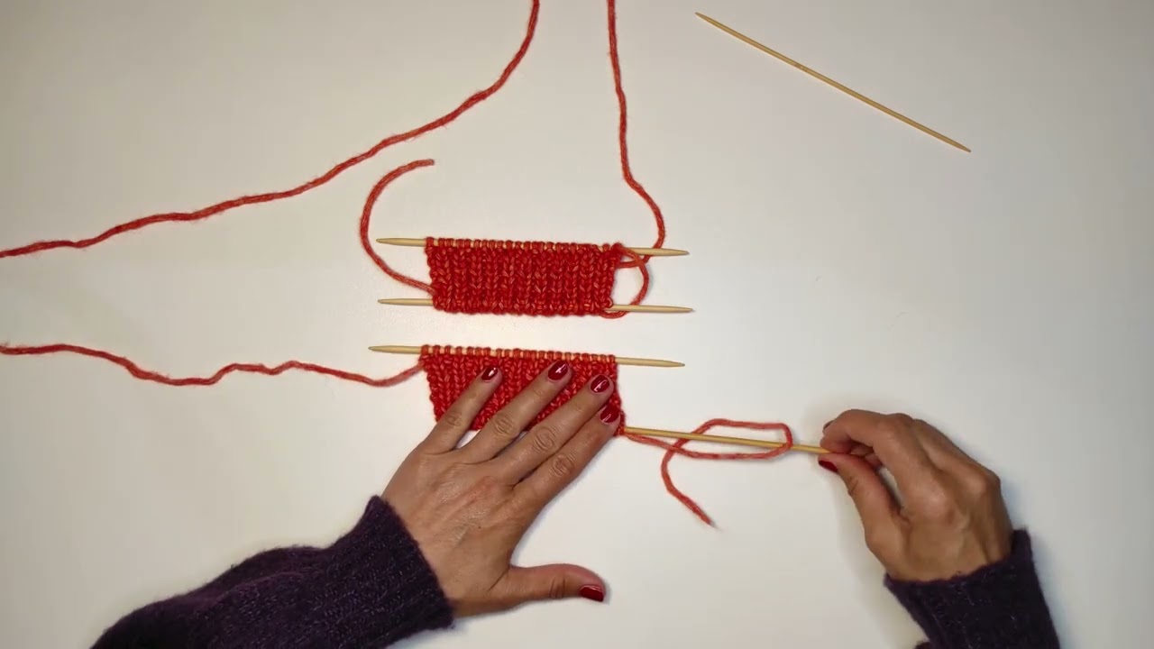 POROVNANIE - Talianske a Rúrkové nahodenie očiek na ihlice