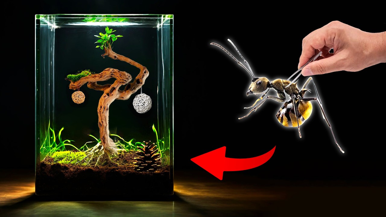 J'ai CRÉÉ un MAGNIFIQUE Terrarium pour mes Fourmis DORÉES