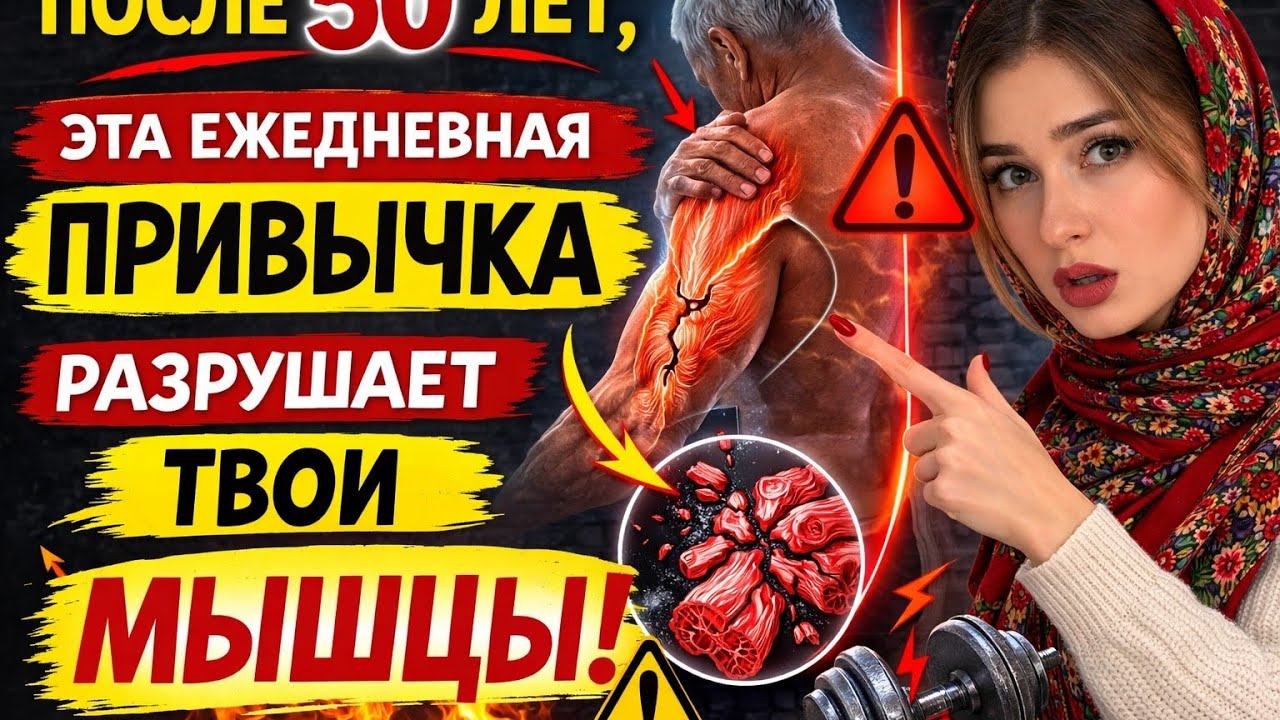 💥 ПОСЛЕ 50 ЛЕТ! Эта ежедневная привычка УБИВАЕТ твои мышцы!