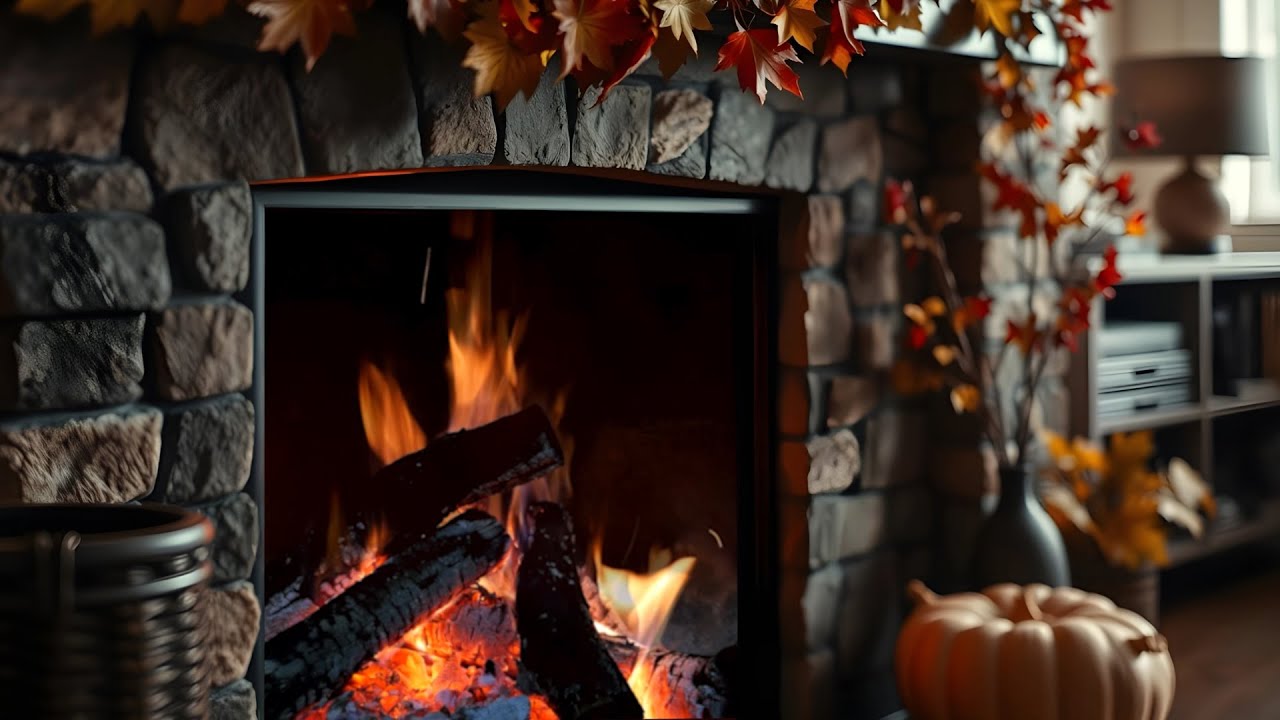 8 часов камина 🔥 Уютные звуки огня для сна, релакса и концентрации
