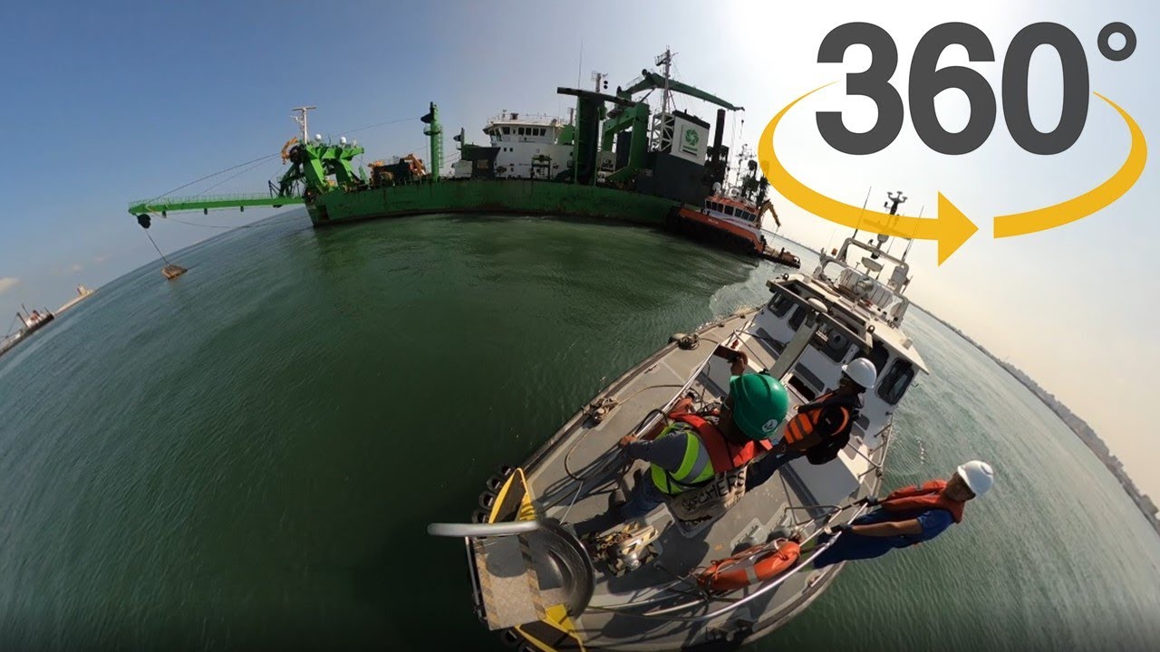 DEME Amazone 360, Cutter Suction Dredger 360, VR, 360 video, Gopro Max