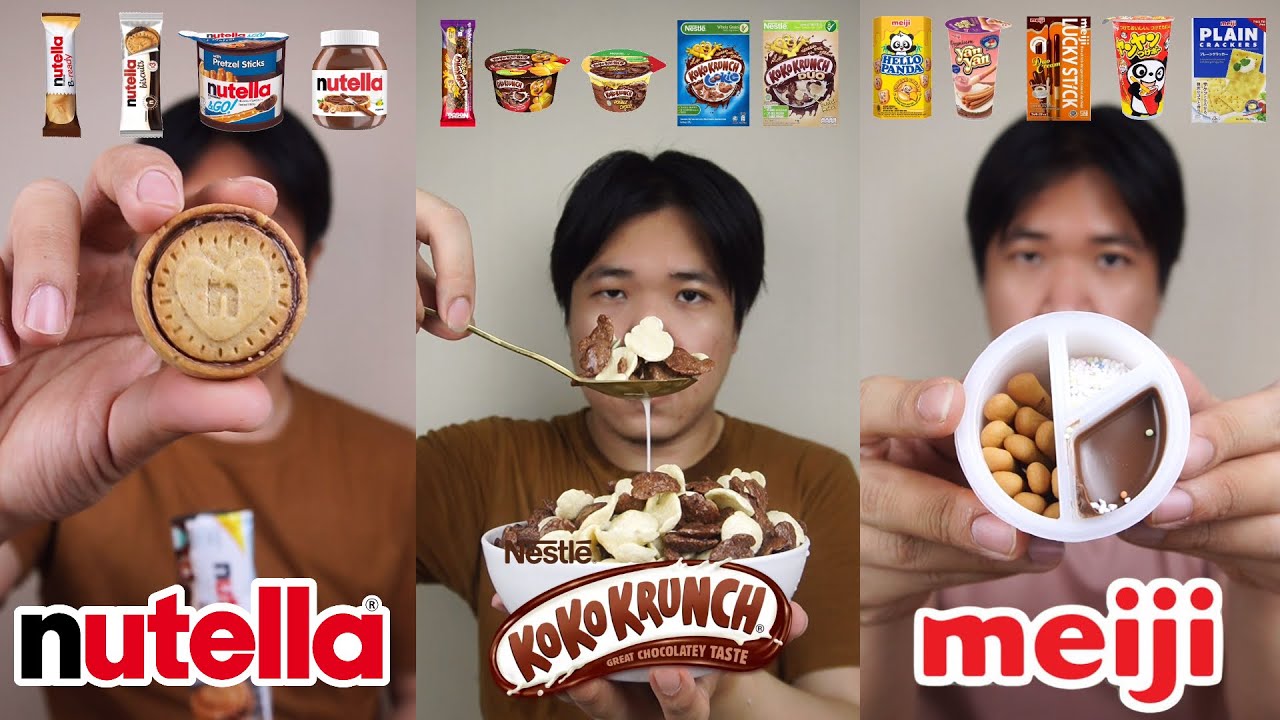 [KOMPILASI] MAKAN SERBA NUTELLA, KOKO KRUNCH, DAN MEIJI