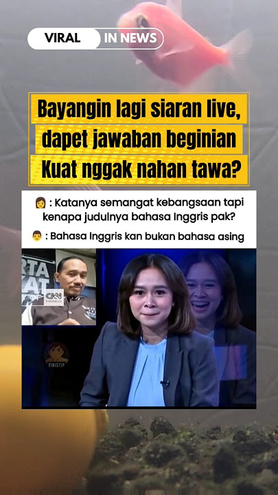 Bayangin lagi siaran live, dapet jawaban beginian… Kuat nggak nahan tawa?