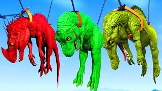 🔴Rescue TEAM Godzilla & KONG From EVOLUTION OF BLOOP: Velociraptors Tyrannosaurus REX Mosasaurus