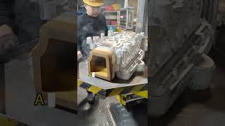 Low-pressure die casting of powertrain housing components  #aluminumcasting  #foundry  #casting