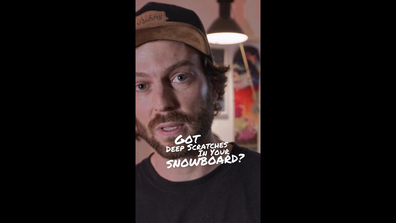 How To Fix Deep Scratches In Snowboards!🎿 Dremel 