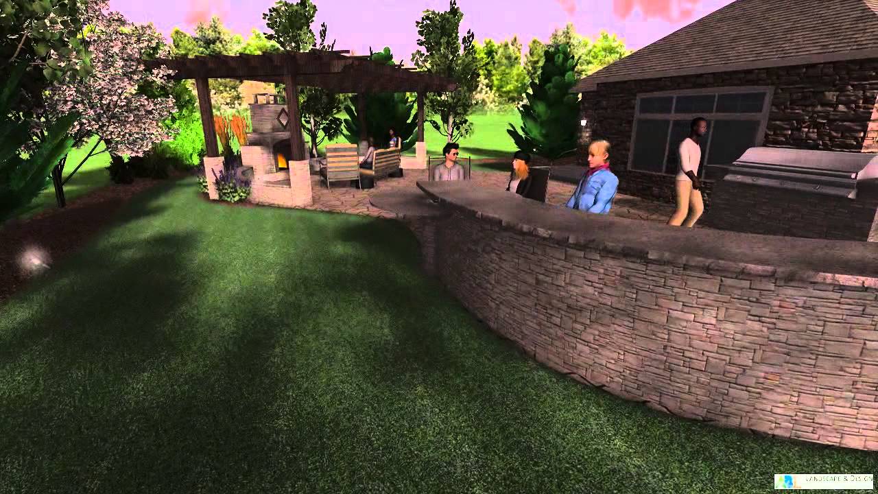 Bar & Table w/ Built-in Water Feature