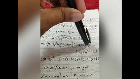 Pair Of Straight Lines: Part 5: Sums based on Concepts and Formulae