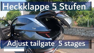 Hyundai Tucson - Tailgate optionally adjustable in 5 stages