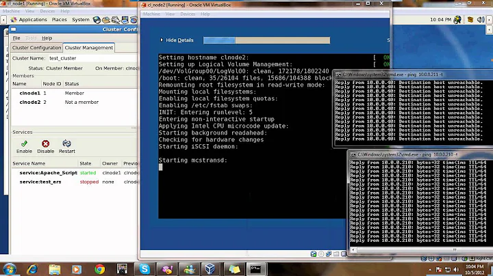 CENTOS/RHEL 5 Cluster Suite Testing with Dependency Follow