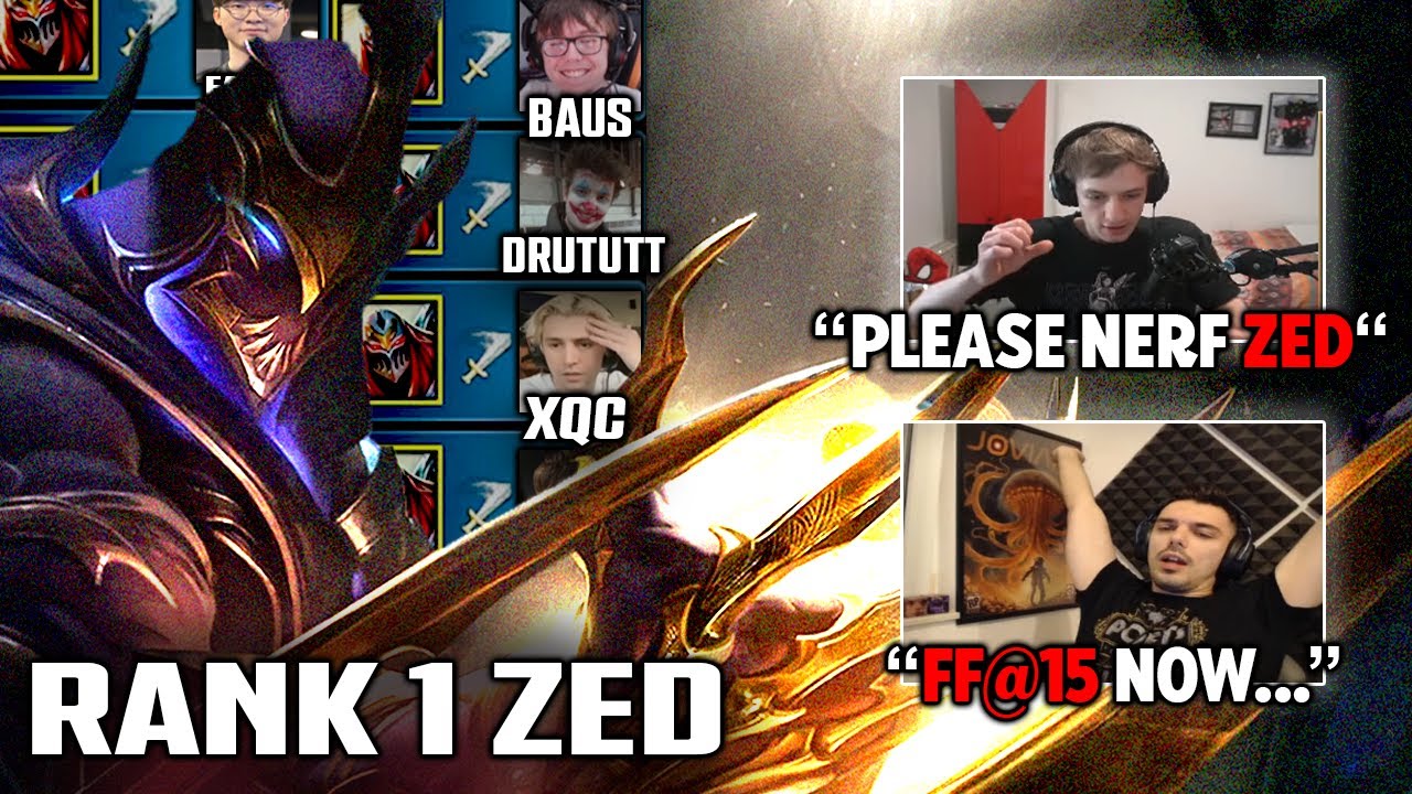 Streamers react to Rank 1 Zed 