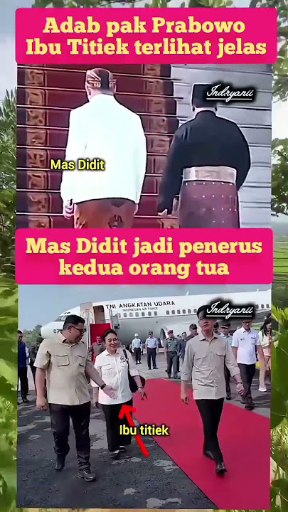Pak Prabowo menghindari karpet merah sebelum jadi presiden #prabowo #trendingshorts #viralshorts