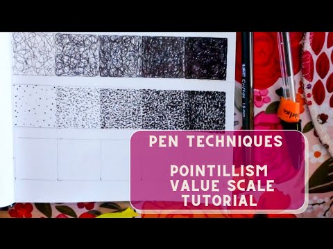 How to Create a Pointillism Value Scale with a Bic Pen | Step-by-Step Tutorial