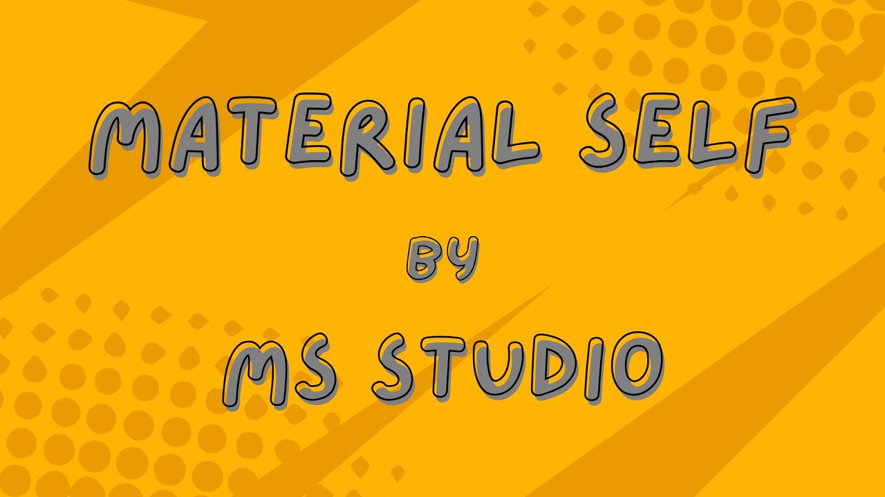 Material possessions shape our identity but doesn't define our worth | BsCpE-1103 | Material Self