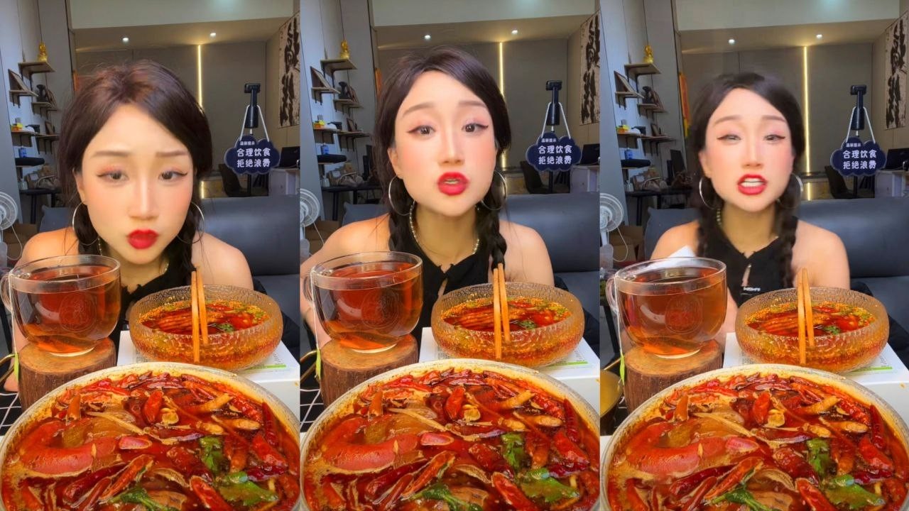 ASMR SPICY MUKBANG | EXTREME HOT CHILI NOODLES & REFRESHING ICED TEA | EATING SOUNDS