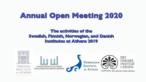 Annual Open Meeting 2020