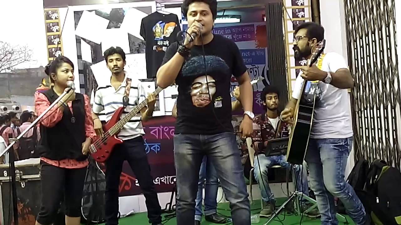 Antidote-The New Age live unplugged at Bangla Rock Magazine stall.
