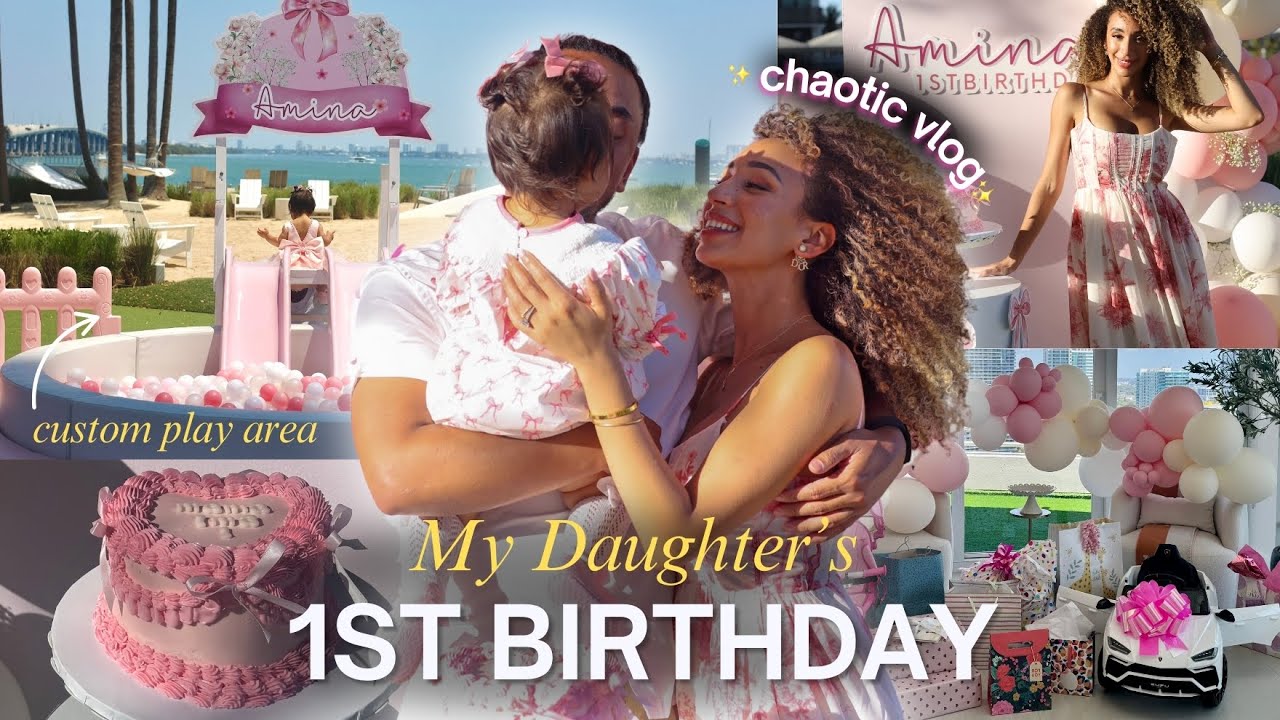 Baby Girl’s 1st Birthday Vlog 🎀 Party Prep, Setup & Last-Minute Cake Fail [Keeping It Real]