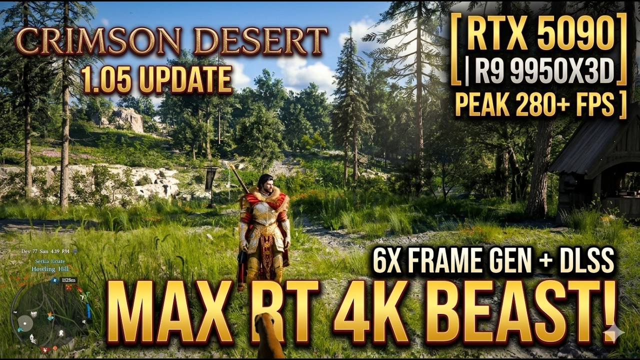 Crimson Desert 1.05 Max Ray Tracing + 6X MFG + DLSS Balanced 4K ...