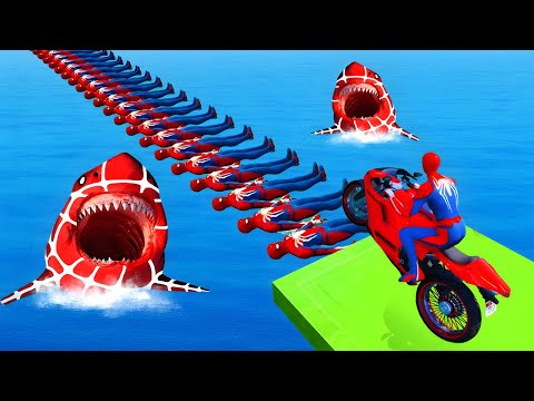 Spider-Man Rescue Venom, Batman, Superhero on Spider Bridge | Epic GTA 5 Superhero Battle & Iron man