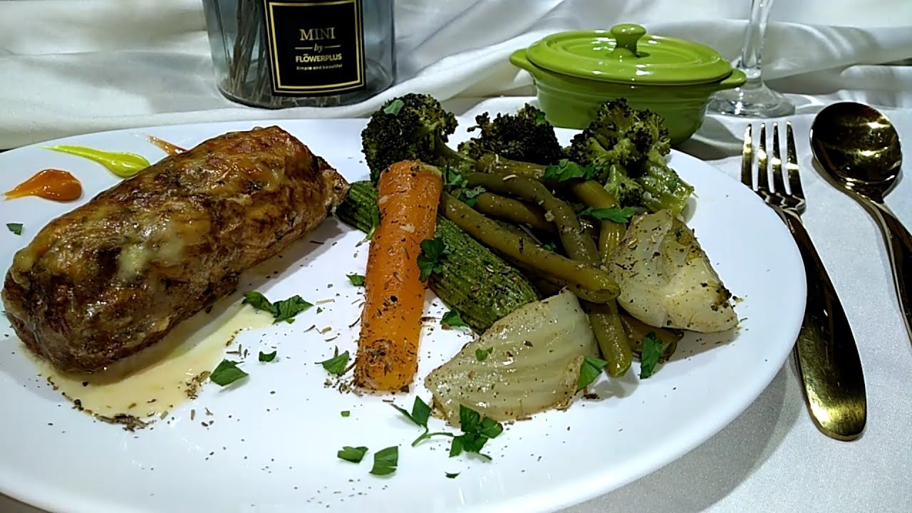 فاجئي ضيوفك بشرائح الديك الرومي المحشية Escalope de dinde farcie aux champignons