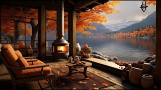 Cozy Fall Coffee Shop Ambience ~ Jazz Relaxing Music 🍂 Smooth Piano Jazz Instrumental Music to Study
