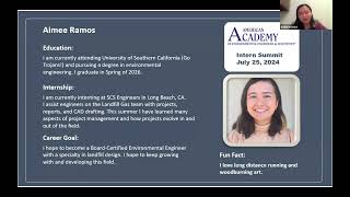 AAEES Student intern Stories: Aimee Ramos at SCS Engineers