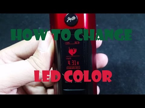 Vape Tutorial #2 How to change LED color on Wismec Reuleaux RX 2/3