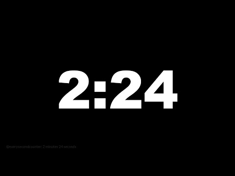 2 minutes 24 seconds [144 secs] clock timer countdown || Alarm Focus