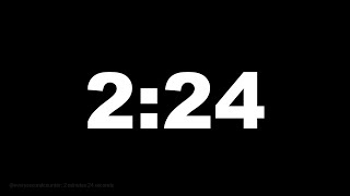 2 minutes 24 seconds [144 secs] clock timer countdown || Alarm Focus