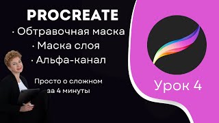 видео: Урок 4. Маска слоя, Обтравочная маска и Блок альфа-канала | Просто и понятно в Procreate за 4 минуты картинка: Урок 4. Маска слоя, Обтравочная маска и Блок альфа-канала | Просто и понятно в Procreate за 4 минуты